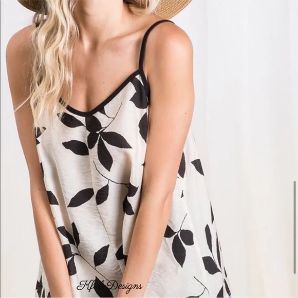 🌟❤️BEAUTIFUL LEAF PRINT CAMI TOP❤️🌟 - Picture 4 of 6